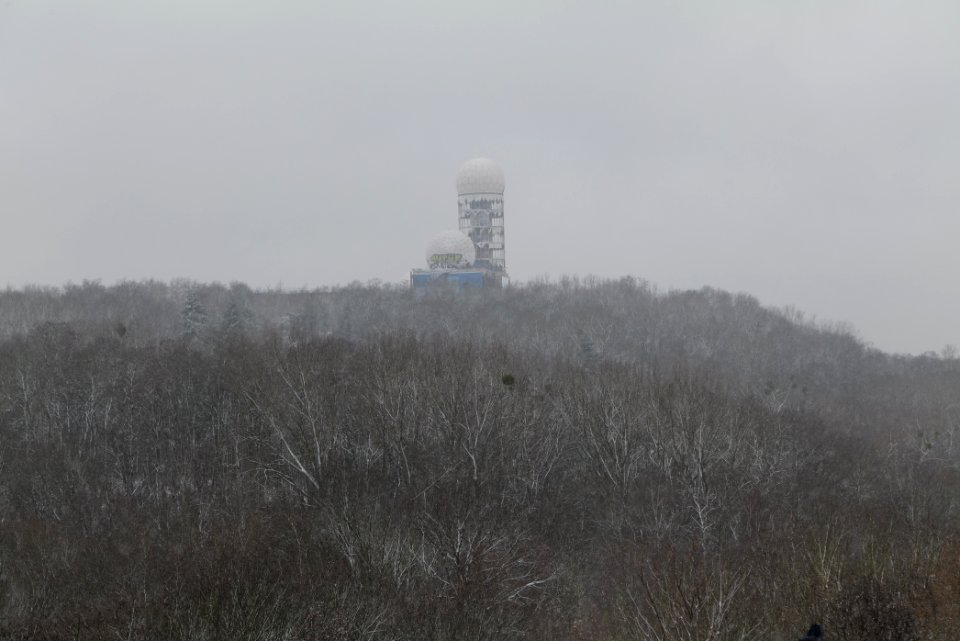 View from Drachenberg Berlin with snow 2021-01-03 08