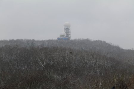 View from Drachenberg Berlin with snow 2021-01-03 08
