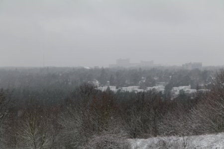 View from Drachenberg Berlin with snow 2021-01-03 01