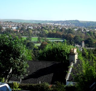 View from Tivoli Crescent, Preston Village, Brighton (October 2010) (Looking ESE towards Hollingdean)