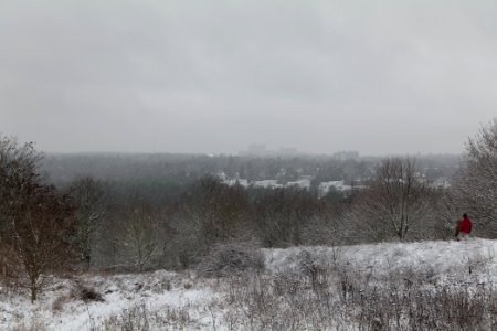 View from Drachenberg Berlin with snow 2021-01-03 02
