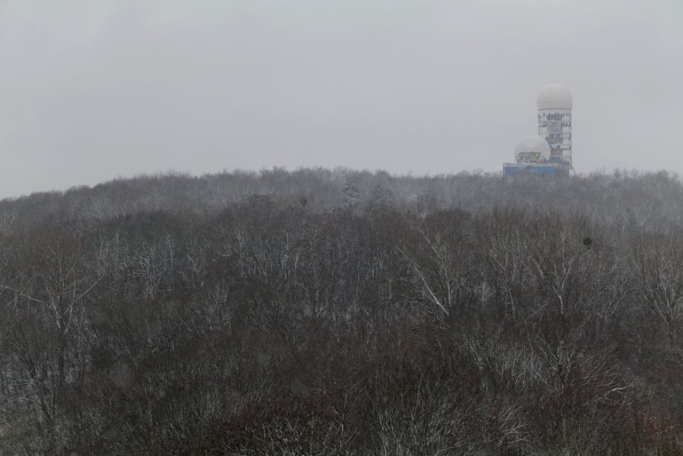 View from Drachenberg Berlin with snow 2021-01-03 14
