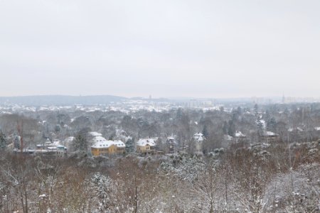 View from Deponie Wannsee with snow 2021-01-30 18