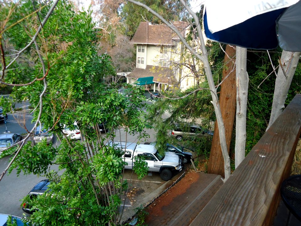 View from delicatessen in Saratoga, California