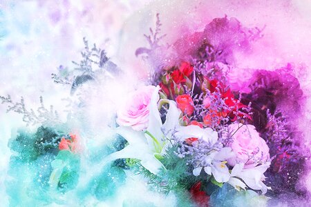 Abstract nature wedding