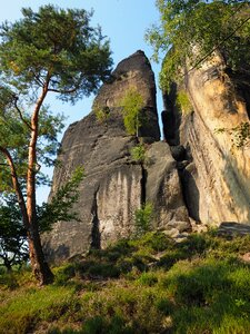 Sandstone rocks landscape stone formation photo