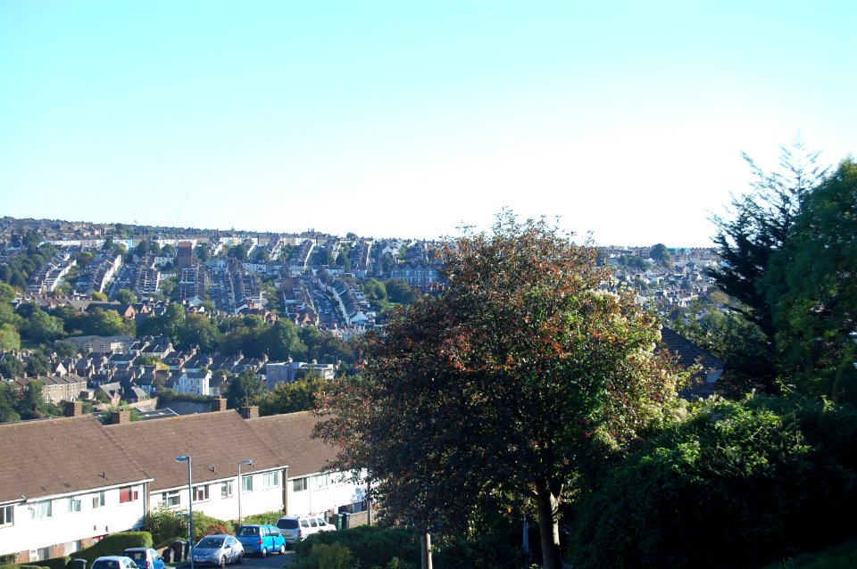 View from Hollingdean towards Hanover area, Brighton (September 2018) (1)