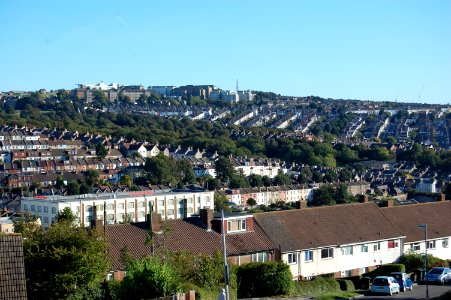 View from Hollingdean towards Elm Grove and Hanover areas, Brighton (September 2018) (1)