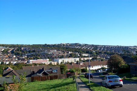 View from Hollingdean towards Elm Grove and Hanover areas, Brighton (September 2018) (3)