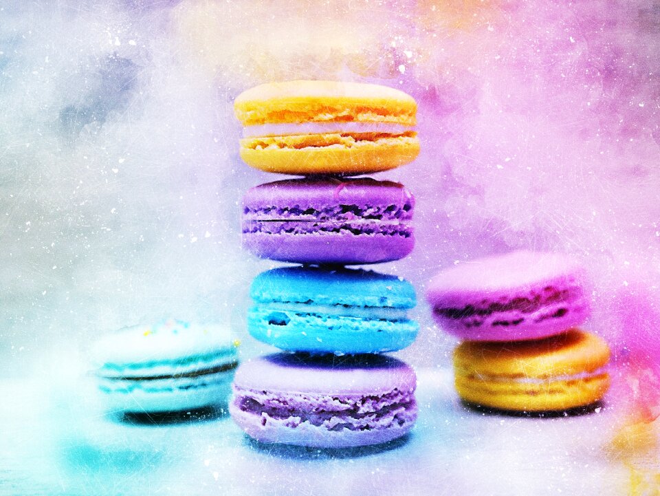 Abstract food watercolor