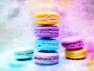 Abstract food watercolor photo