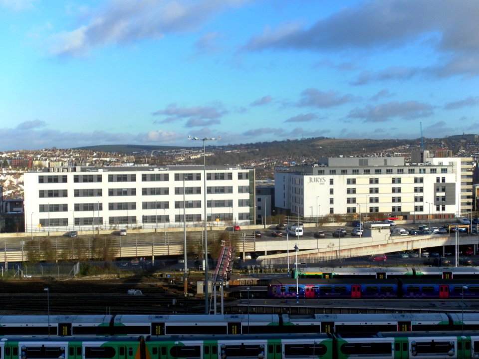 View from Howard Place towards New England Quarter, Brighton (December 2012) (2)
