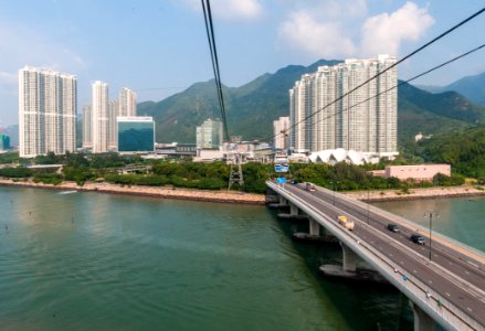 View from Hong Kong cable train