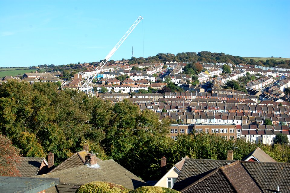 View from Hollingdean towards Bear Road area, Brighton (September 2018) (2)