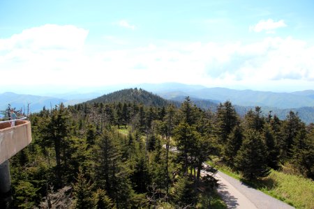 View from Clingmans Dome, looking west, May 2017