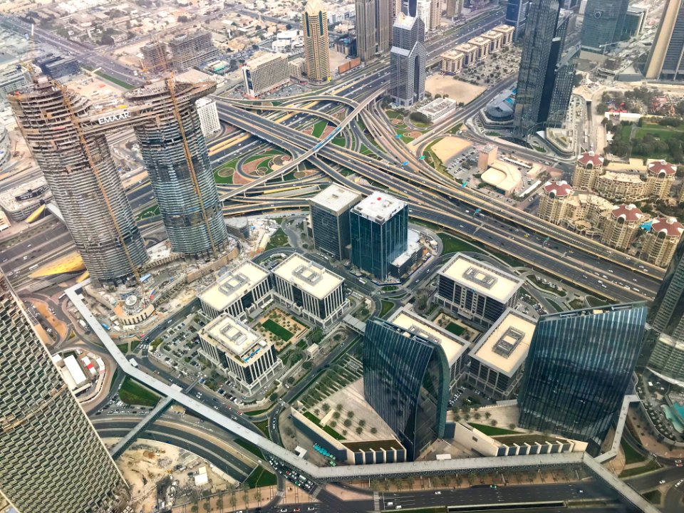 View from Burj Khalifa, Dubai, March 2018