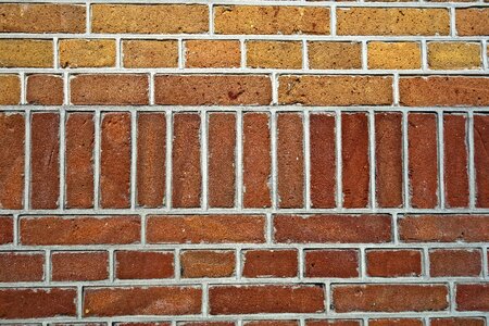 Red brick wall stone masonry photo