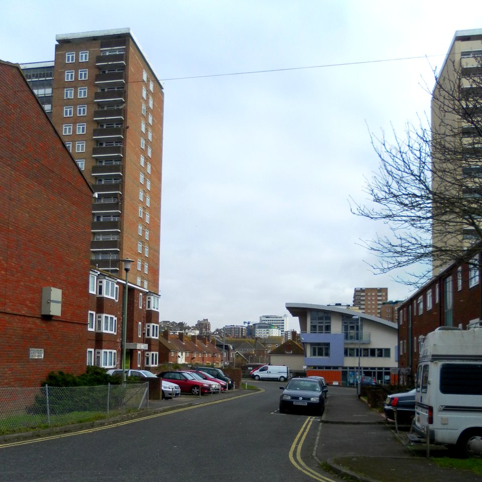 View Eastwards from St Mary's Place, Brighton (March 2013) (2)