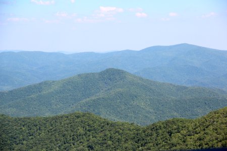 View from Brasstown Bald looking east, May 2019