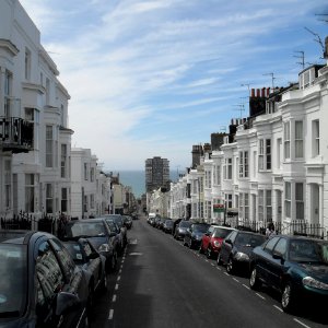 View down Montpelier Street, Brighton (July 2010)