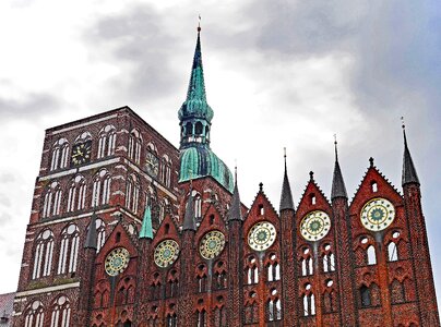 Facade towers bell tower photo