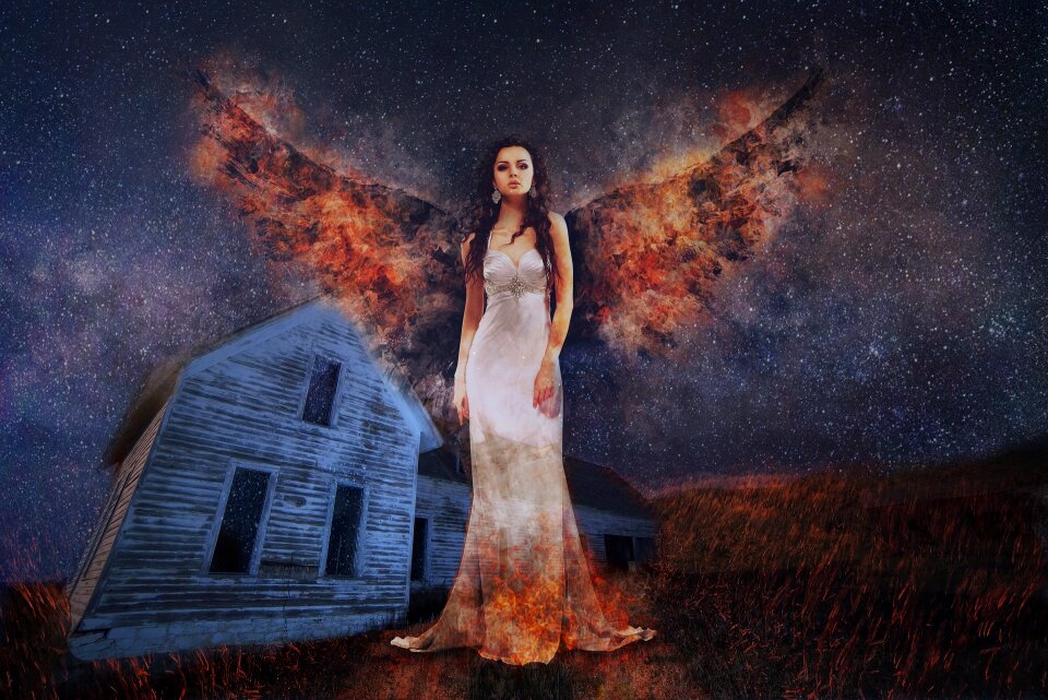 Haunted night prairie