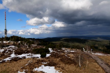 View from Bismarckturm Sasbach Hornisgrinde 2020-03-14 12