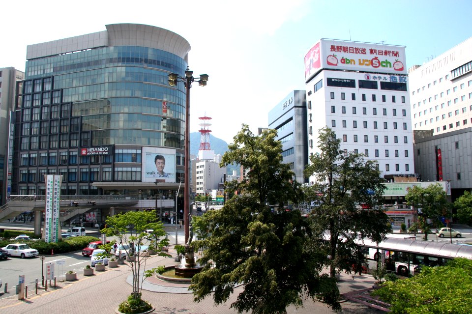 View from Nagano Station Zenkoji Guchi 02