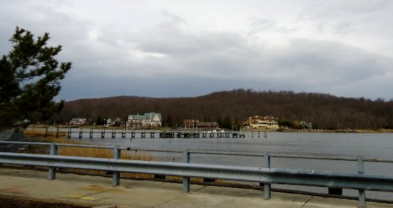 View from Oceanic Bridge looking northeast near Atlantic Highlands NJ