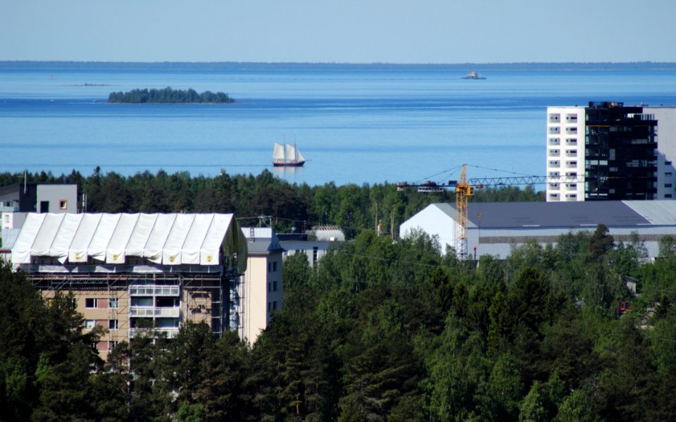 View from Puolivälinkangas water tower Oulu 20150614 03