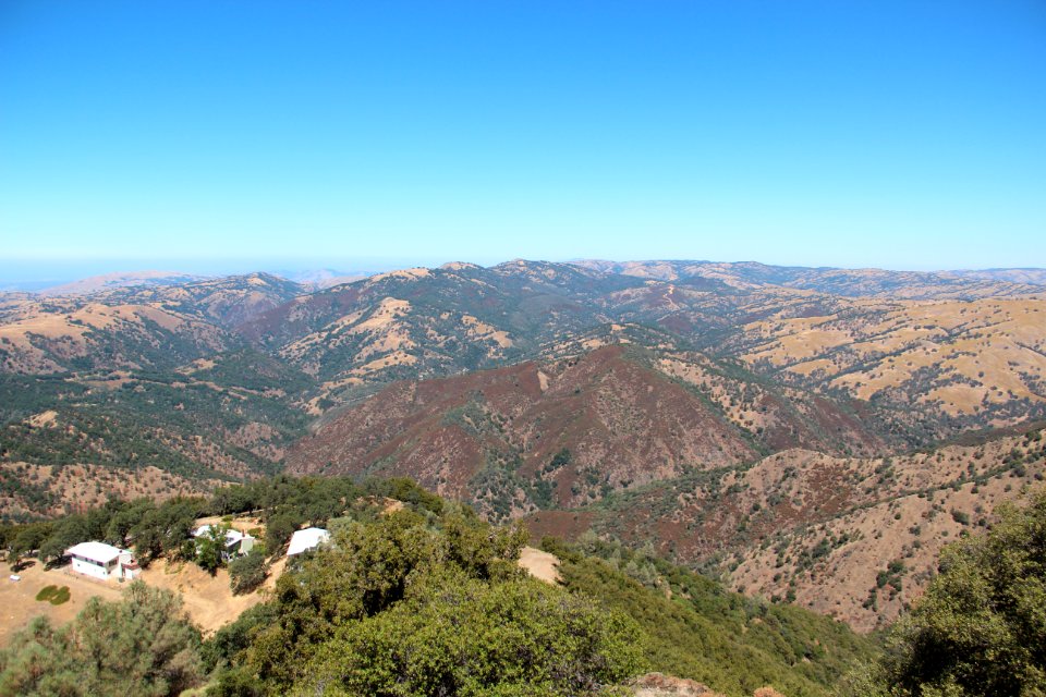 View from Mount Hamilton towards Black Mountain, Aug 2019