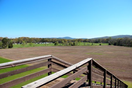 View from Mound A, Etowah Indian Mounds, April 2017