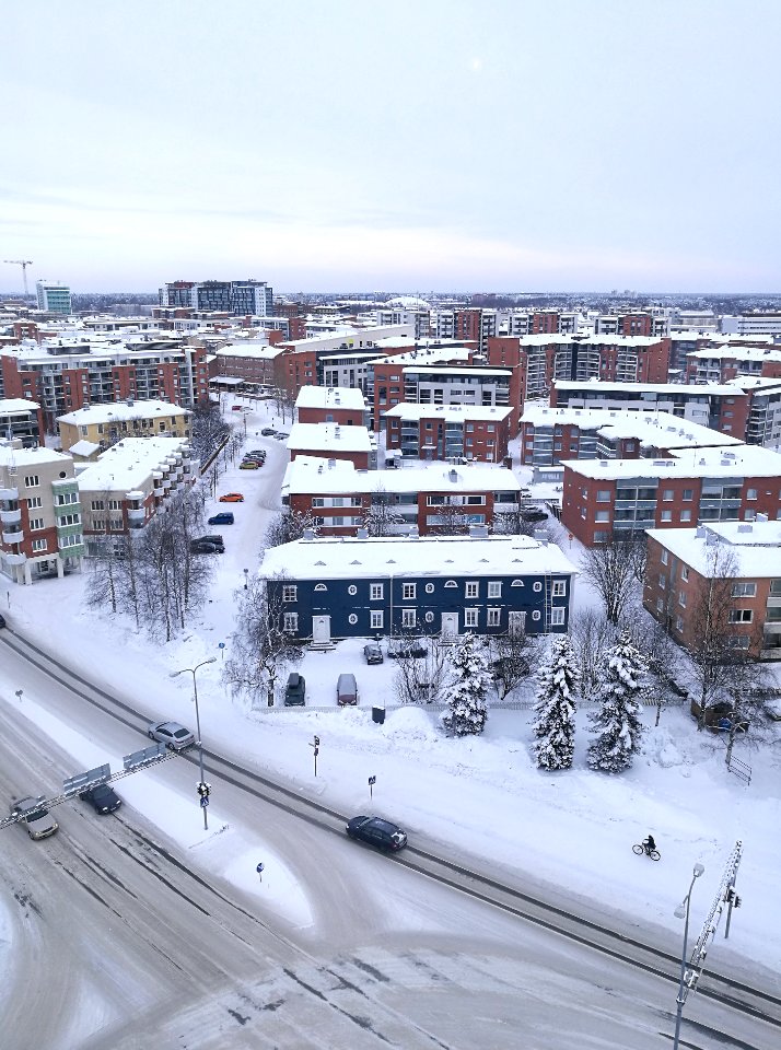 View from Puistokatu 34 A Oulu 20190203 02