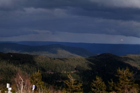 View from Bismarckturm Sasbach Hornisgrinde 2020-03-14 17