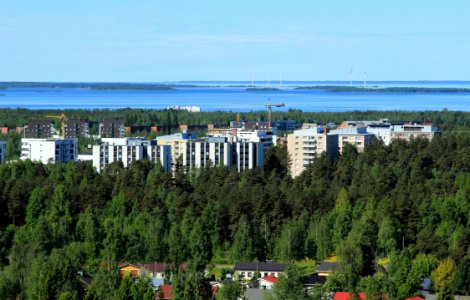 View from Puolivälinkangas water tower Oulu 20150614 02
