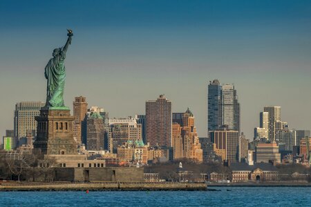 Cityscape skyline liberty
