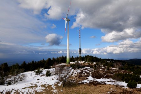 View from Bismarckturm Sasbach Hornisgrinde 2020-03-14 11