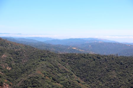 View from Mt Hamilton looking south, Aug 2019