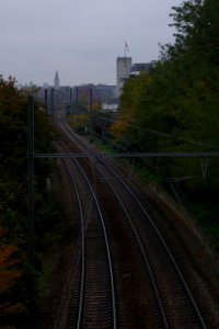 View from railway bridge