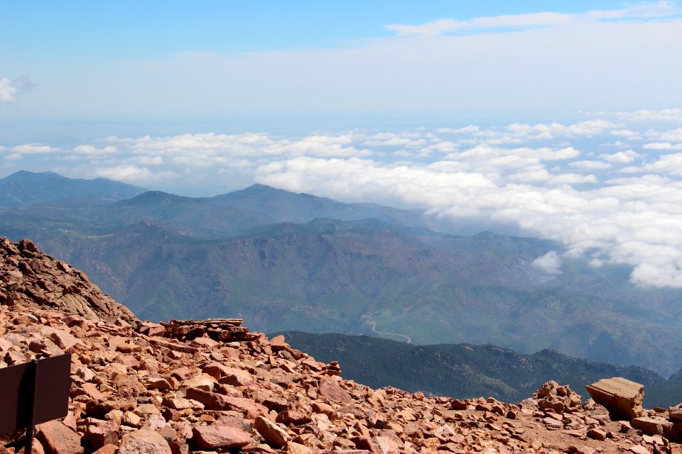 View from Pikes Peak, July 2016