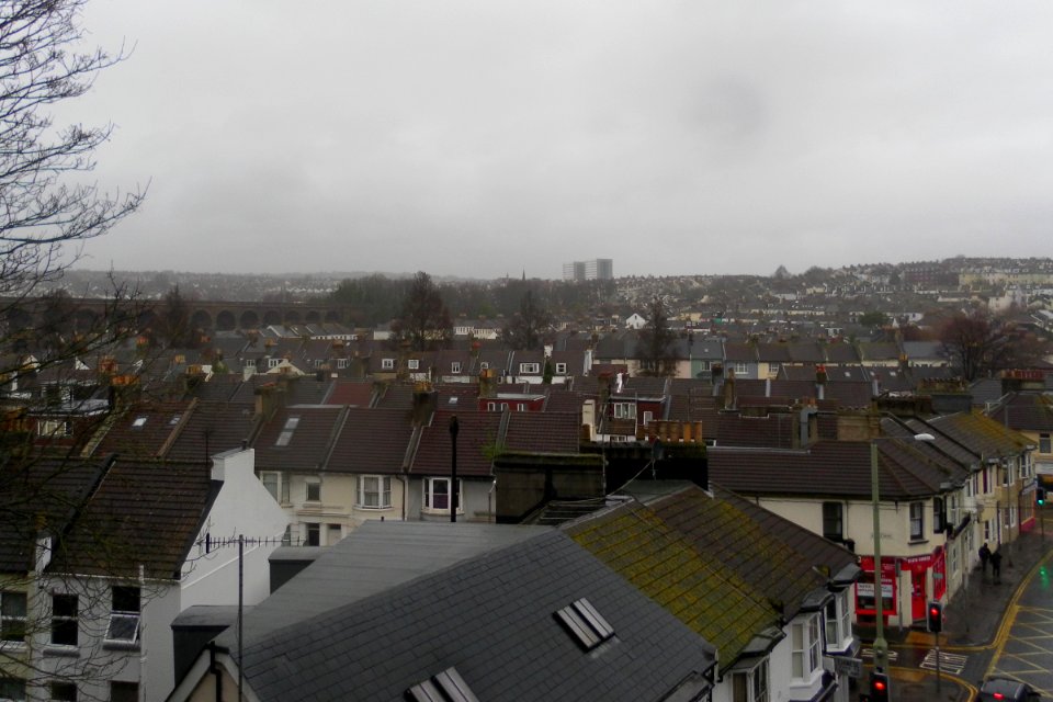 View from The Greenway, New England Quarter, Brighton towards Hollingdean (December 2012) (3)