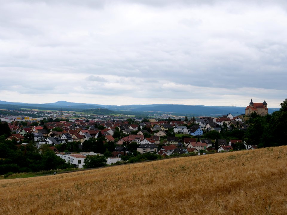 View from Rauschenberg on Petersberg Fulda 2019-07-14 02