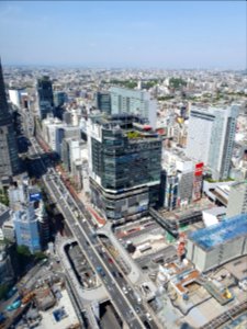 View from Shibuya Stream during covid, April 2021 16