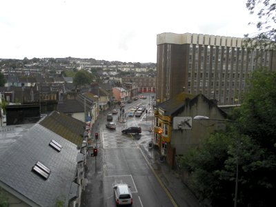 View from The Greenway, New England Quarter, Brighton towards Preston Circus (July 2012) (1)