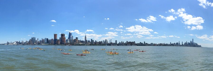 Kayaks city new york photo