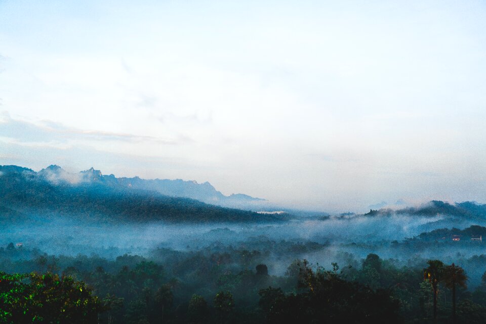 Nature fog clouds photo