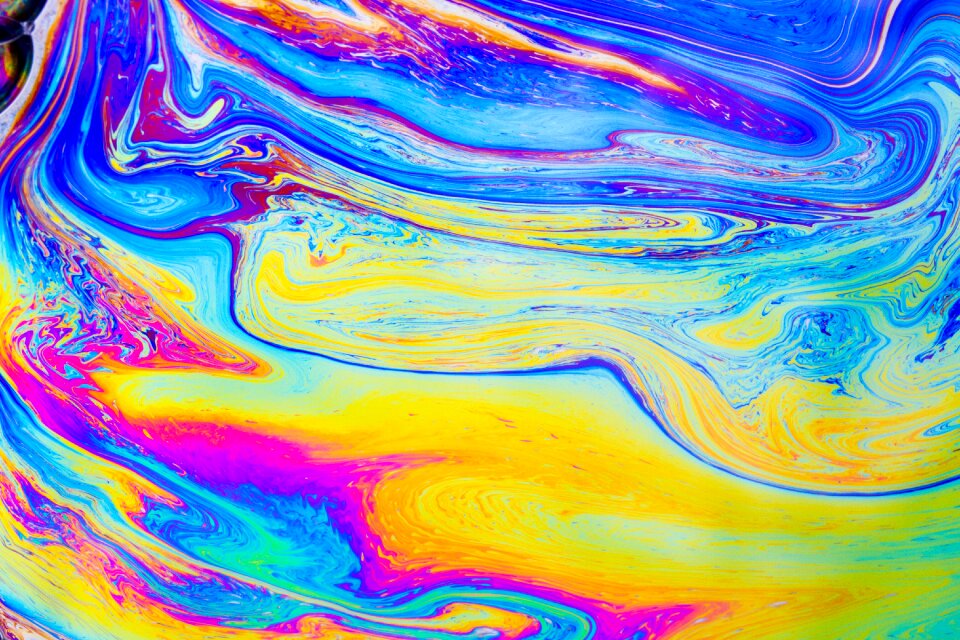 Soap water transparent