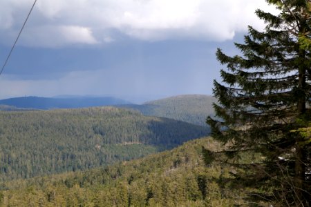 View from trail from Ochsenstall Hornisgrinde to Kleine Grinde 2020-03-14 14
