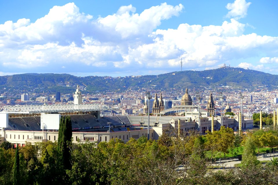 View from the Jardín Botánico de Barcelona - Barcelona, Spain - DSC09216