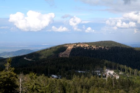 View from trail from Ochsenstall Hornisgrinde to Kleine Grinde 2020-03-14 19